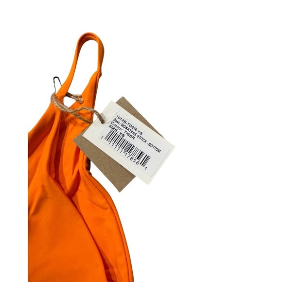 Toast Swim X Free People Signature Stitch Bikini Bottom Nectarine XS Orange - Picture 4 of 8